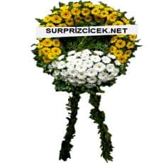 Turuncu Beyaz Cenaze Çelengi