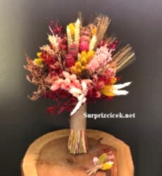 Kuru Çiçeklerden Gelin Buketi