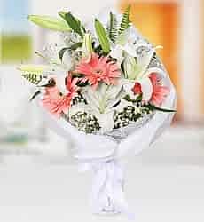 Lilyum Gerbera Buketi