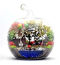 Aşk Yuvamız Teraryum Işıklı Yapay