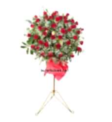 Kırmızı Gül Ferforje Aranjmanı