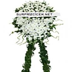 Tek Renk Beyaz Cenaze Çelengi