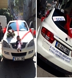 Bebekli Gelin Arabası Süsleme