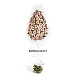 Pembe Gerberalardan Ayaklı Sepet