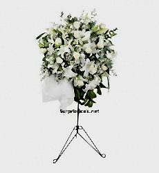 Beyaz Ferforje Çiçek Aranjmanı