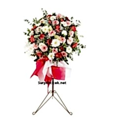 Renkli Gerbera Ferforje Aranjmanı