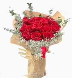 Hasır Kumaşda 20 Gül