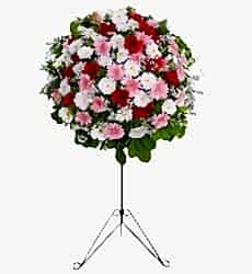 Renkli gerberalar ile hazırlanmış açılış, düğün, nişan ve nikah çiçeği.