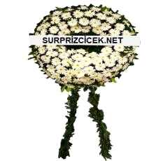 Beyaz Gerberalarla Cenaze Çelengi