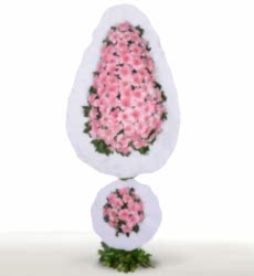 Çift Katlı Pembe Gerbera Sepeti