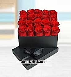 Siyah Kutuda Kırmızı Güller 
